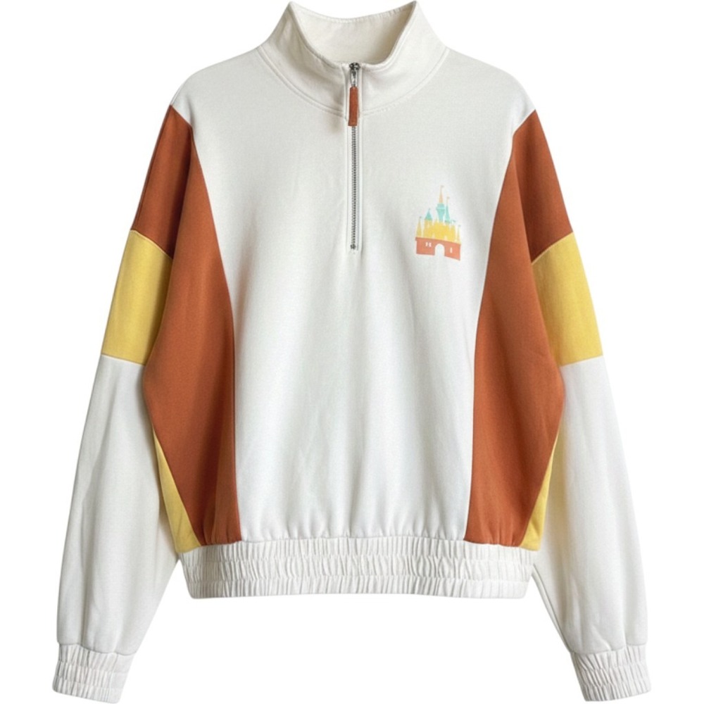 Disney Parks Disneyland Living My Best Disney Life Colorblock Quarter Zip 2X - Picture 1 of 8